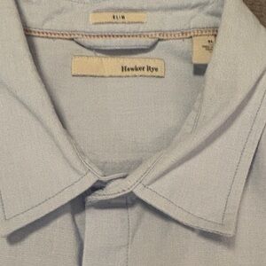 Hawker Rye Men's Light Blue Casual Button Down Shirt